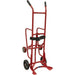 205L Drum Stillage Trolley - Spring Loaded Mechanism - Bracing Strap - Wheeled Loops