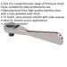 Stainless Steel Micro Ratchet Wrench - 1/4" Sq Drive - 72-Tooth - Slide Reverse Loops