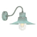 Outdoor IP44 1 Bulb Wall Light Lantern Verdigris LED E27 100W Loops