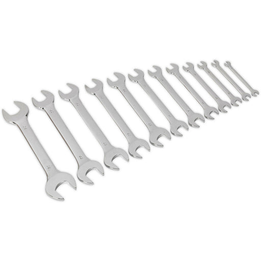 12pc Double Sided Open End Spanner Set - 12 Point Metric - Drop Forged Steel Loops