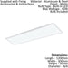 Wall / Ceiling Light White Aluminium 1200mm x 300mm Panel 40W LED 4000K Loops