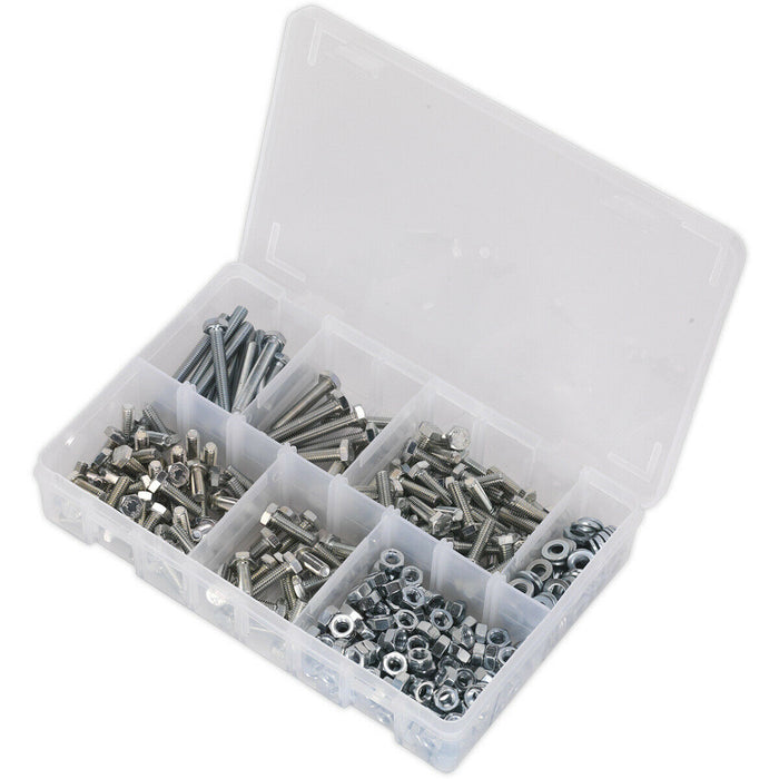 408 Piece Setscrew Nut & Washer Assortment - High Tensile Steel - M6 Metric Loops