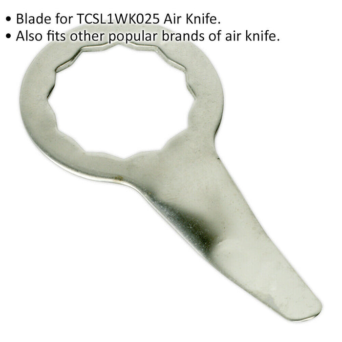 35mm Bent Air Knife Blade - Suitable for ys11694 Air Knife - Bonding Knife Loops