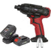 20V Cordless Impact Driver & 2x Li-Ion Batteries - 1/4" Hex Drive Powerful Light Loops