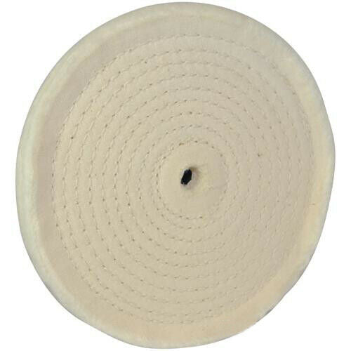 Spiral Stitched Buffing Wheel 150mm 50 Layers of Cotton Metals Loops