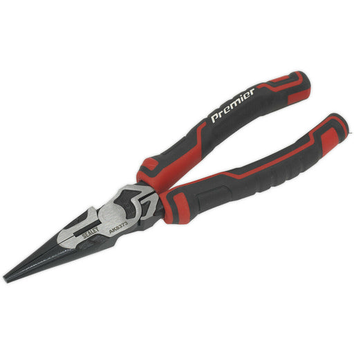 200mm Long Nose Pliers - High Leverage - Serrated Jaws - Corrosion Resistant Loops
