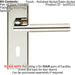 4x Round Bar Section Handle on Lock Backplate 150 x 50mm Polished Satin Nickel Loops