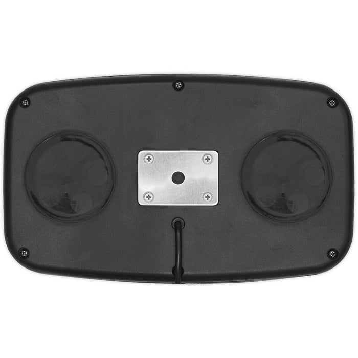 Magnetic Base Light Bar - Car Van LED Flashing Beacon 12V / 24V Cigarette Cable Loops