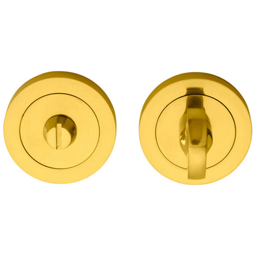 Thumbturn Lock And Release Handle Concealed Fix 67mm Spindle Polished Brass Loops
