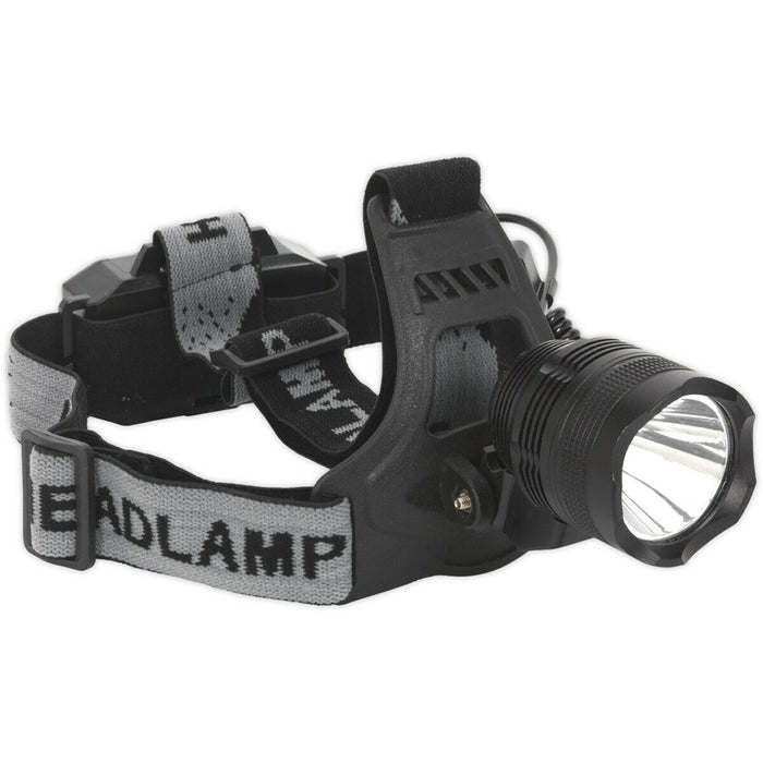 Rechargeable Head Torch - Three Light Settings - 3W CREE XPE LED - Micro USB Loops