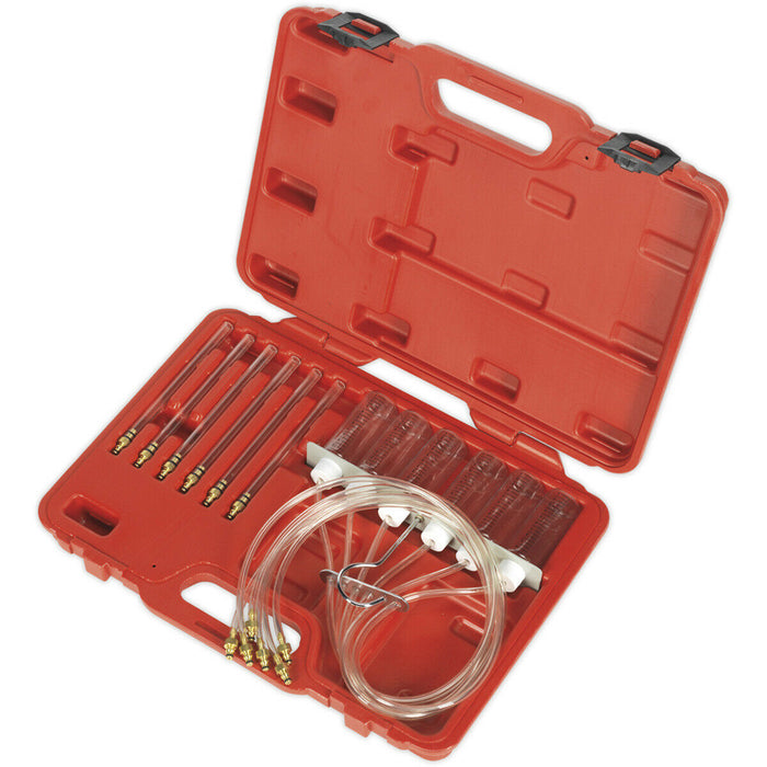 Diesel Injector Flow Test Kit - Common Rail Injection System - Up to 6 Cylinders Loops