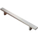 Rectangular T Bar Pull Handle 228 x 20mm 160mm Fixing Centres Stainless Steel Loops