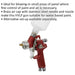 PREMIUM HVLP Gravity Fed Paint Spray Gun Airbrush - 0.8mm Touch Up Detail Nozzle Loops
