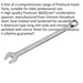 8mm Steel Combination Spanner - Long Slim Design Combo Wrench - Chrome Vanadium Loops