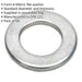 50 PACK Form A Flat Zinc Washer - M16 x 30mm - DIN 125 - Metric - Metal Spacer Loops