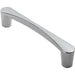 Curved D Shape Pull Handle 146 x 18.5mm 128mm Fixing Centres Polished Chrome Loops