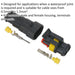 Superseal 2-Way Male & Female Connector - Housing Terminals & Seals - Waterproof Loops