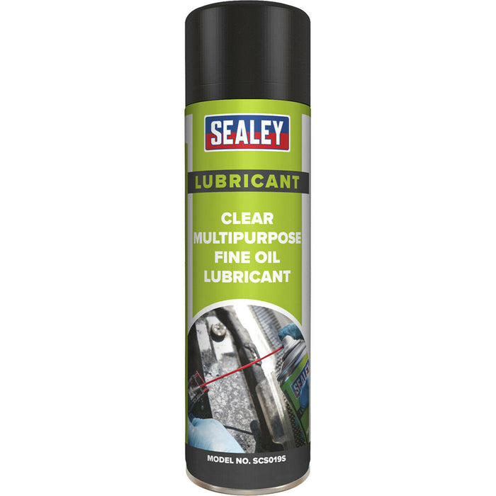 500ml Clear Multipurpose Fine Oil Lubricant - Protects Against Rust - High Grade Loops