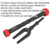 IMPACT Ball Joint Splitter / Separator - 20mm Jaw Width Hammer Gun / Hand Strike Loops