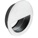 Circular Low Profile Recessed Flush Pull 90mm Diameter Bright Stainless Steel Loops