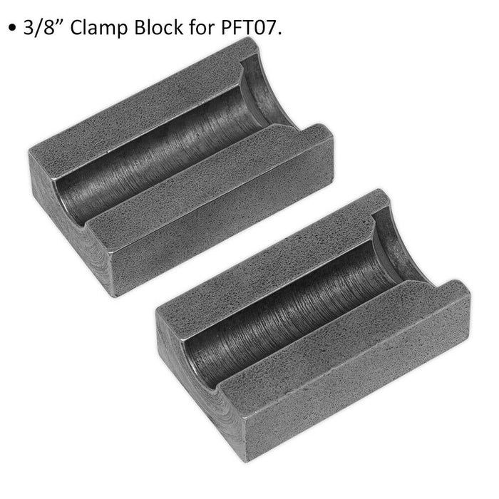 3/8 Inch Clamp Block for ys06093 Brake Pipe Flaring Kit - Clamp Block Only Loops
