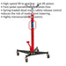 500kg Vertical Transmission Jack - 1895mm Max Height - Foot Pedal Operation Loops