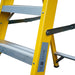 1.4m FIBREGLASS Swingback Step Ladders 8 Tread Professional Lightweight Steps Loops