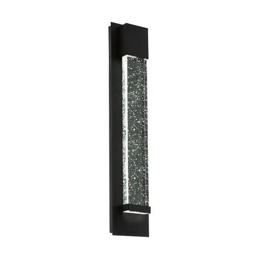 IP44 Outdoor Wall Light Black Long Bubble Glass 3.3W Built in LED Porch Lamp Loops