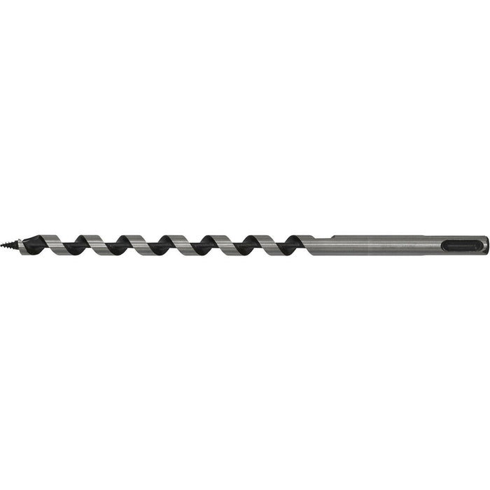 10 x 235mm SDS Plus Auger Wood Drill Bit - Fully Hardened - Smooth Drilling Loops