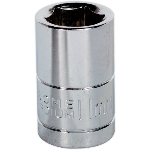 11mm Chrome Plated Drive Socket - 3/8" Square Drive - High Grade Carbon Steel Loops