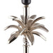 2 PACK Large Metal Table Lamp Polished Nickel Leaf BASE ONLY Palm Tree Light Loops