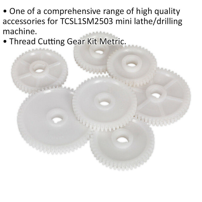 Metric Thread Cutting Gear Kit - Suits ys08817 Mini Lathe & Drilling Machine Loops