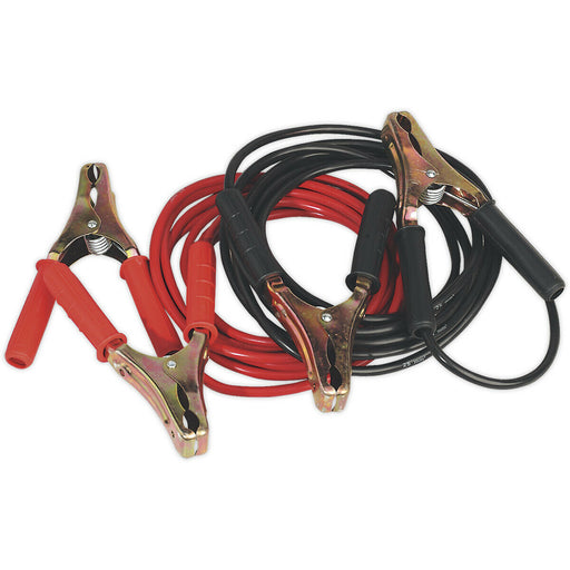 600A Stranded Copper Booster Cables - 25mm² x 5m - Heavy Duty Oversized Clamps Loops