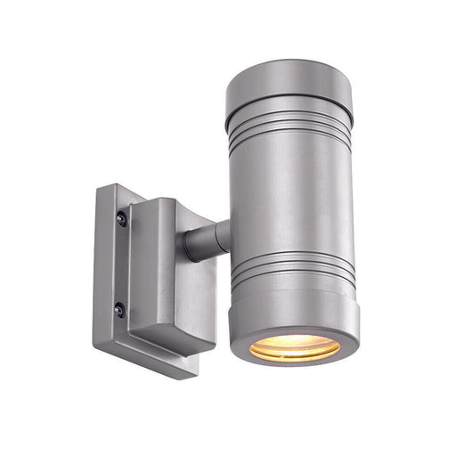 Outdoor Wall Light IP55 - Aluminium & Clear Glass - 2x5W LED GU10 - Living Room Loops