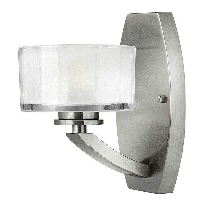 Wall Light Faceted 13mm Thick Glass Modern Design Brushed Nickel LED G9 3.5W Loops