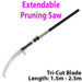 1.5m 2.5m Extendable Pruning Saw Garden Bush Branch Twig Cut Tool Allotment Loops