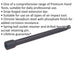 250mm Steel Impact Extension Bar - 1/2" Sq Drive - Spring-Ball Socket Retainer Loops