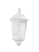 IP44 Outdoor Wall Light White Traditional Lantern 1x 60W E27 Porch Lamp Loops