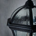 2 PACK IP44 Outdoor Wall Lamp Matt Black & Glass Traditional Lantern Porch Path Loops