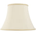 20" Bowed Oval Handmade Lamp Shade Cream Fabric Classic Table Light Bulb Cover Loops