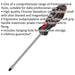 PREMIUM Slotted 4 x 100mm Screwdriver - Ergonomic Soft Grip - Magnetic Tip Loops
