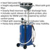 90L Mobile Oil Drainer with Air Discharge - Height Adjustable- Dipstick Probes Loops