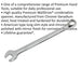 9mm Steel Combination Spanner - Long Slim Design Combo Wrench - Chrome Vanadium Loops
