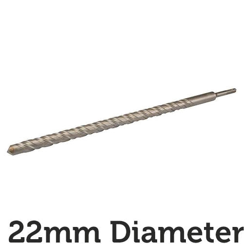 PRO 22mm x 460mm SDS Plus Masonry Drill Bit Tungsten Carbide Cutting Head Tip Loops