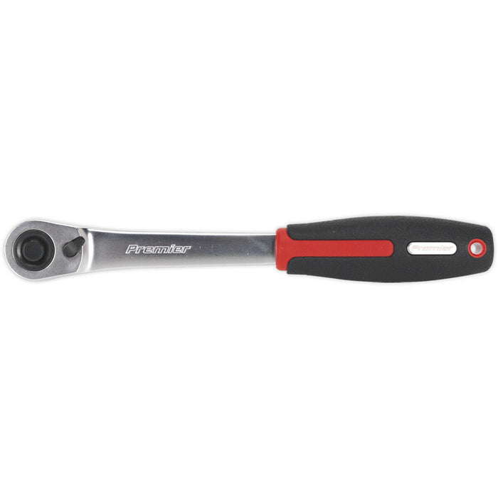 Compact Head Ratchet Wrench - 1/2" Sq Drive - Flip Reverse - 72-Tooth Action Loops