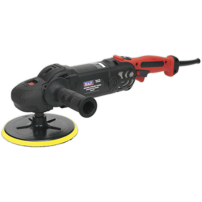 180mm Variable Speed Sander & Polisher - 1400W 230V - High Torque Detailing Kit Loops