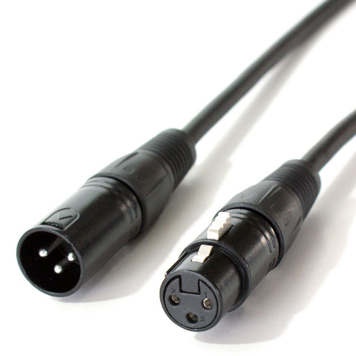 0.5m 3 Pin XLR Male to Female DMX Lighting Cable DJ Gig LED Signal Light Lead Loops
