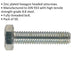 50 PACK HT Setscrew - M6 x 25mm - Grade 8.8 Zinc - Fully Threaded - DIN 933 Loops