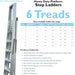 1.3m Aluminium Platform Step Ladders 6 Tread 2.9m Work Height HEAVY DUTY Steps Loops