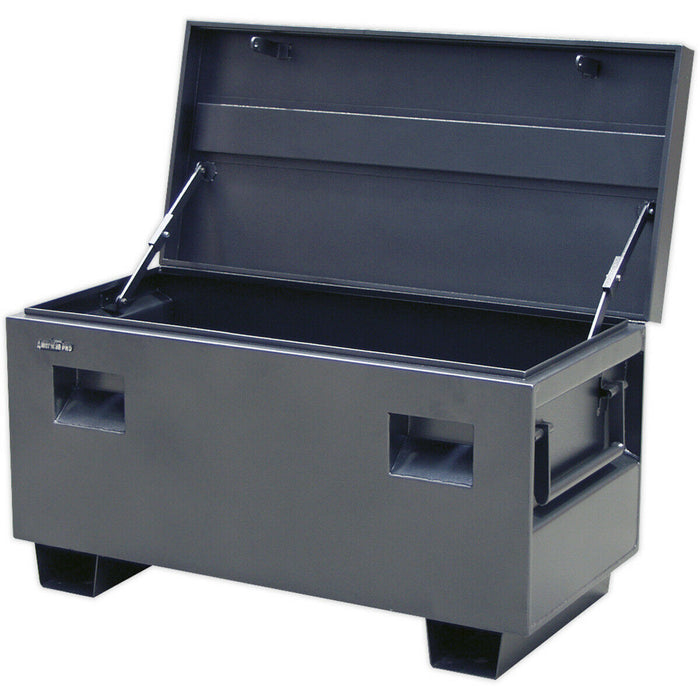 Heavy Duty Steel Truck Box - 1065 x 510 x 595mm - Recessed Handles - Locking Loops